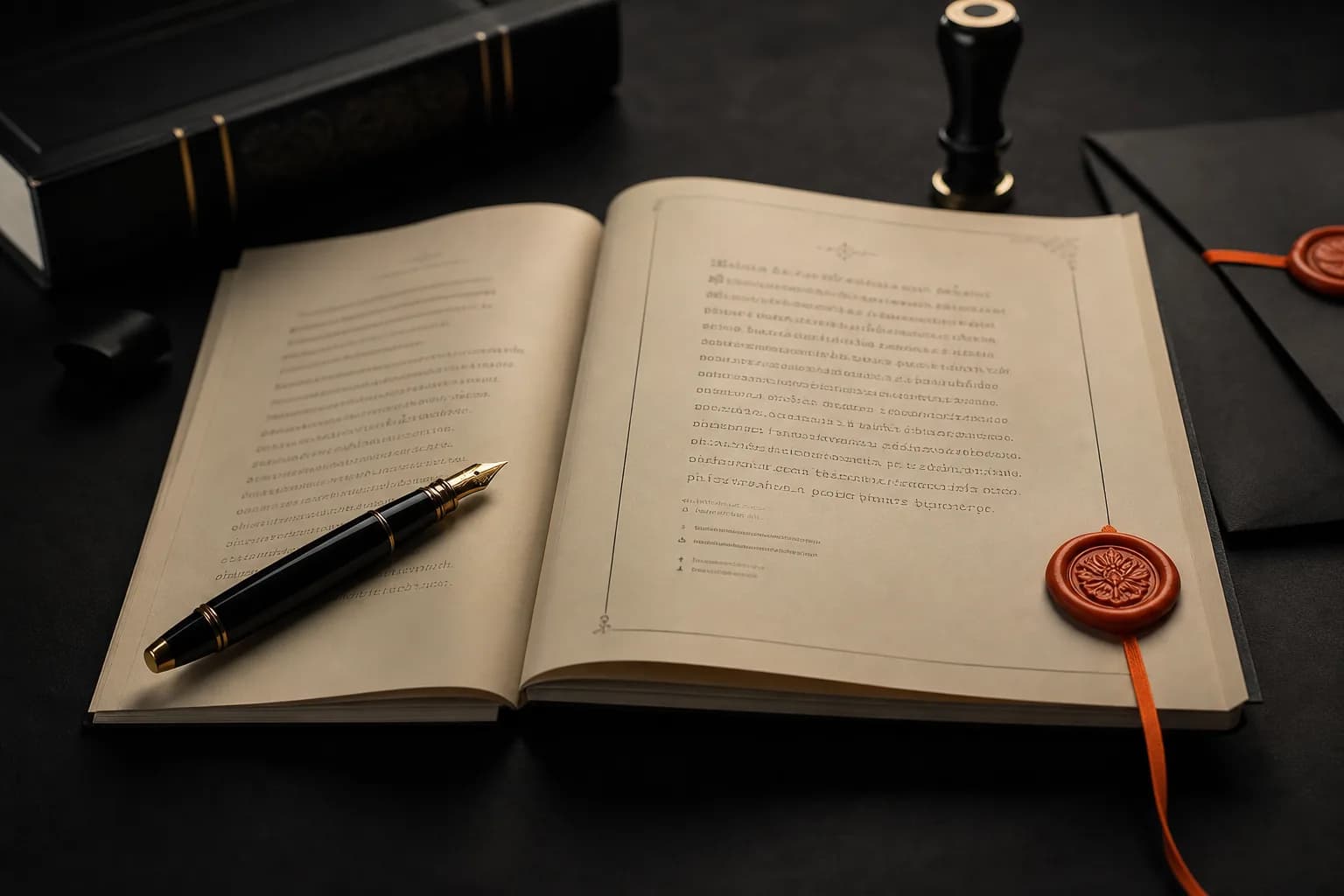 Translator comparing a source document and its translation side by side at a desk